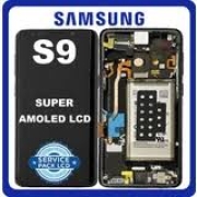 Samsung G960F / Galaxy S9 Frontcover + Lcd + Touch + BATTERY Black Original (Service Pack)